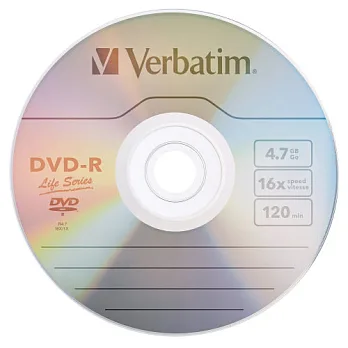 Verbatim 威寶 AZO Life 版 16X DVD-R 燒錄片/光碟片 50片