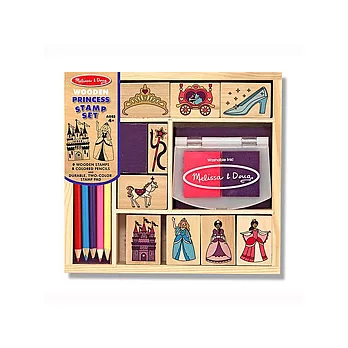 美國 Melissa ＆ Doug  木製印章組 - 公主城堡組