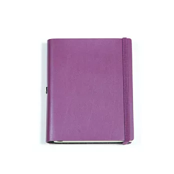 Jadeco / Vattern notebook 平紋皮革筆記本 空白內頁 A6紫色