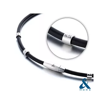 【＆MORE】MEGA POWER第Ⅱ代4厘米超濃雙層3倍鍺鈦項鍊-特仕版50cm