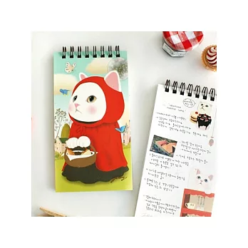 Jetoy,Choochoo cat 甜蜜貓隨身筆記本_Red hood