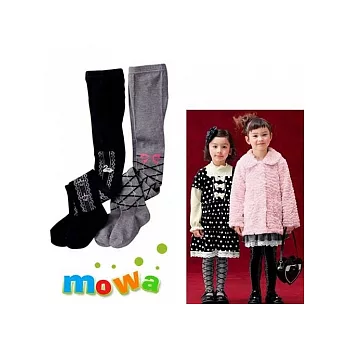 【MOWA】女童時尚保暖褲襪兩入組A款#105
