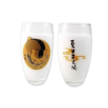 夏目友人帳A款透明玻璃圓杯(貓咪)