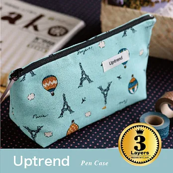 Uptrend 寬底筆袋˙藍色假期