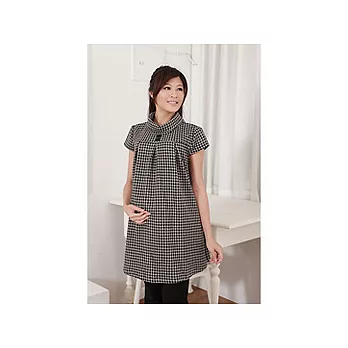 【媽咪的魔衣櫥】媽咪繽紛千鳥格上衣組-黑白千鳥格
