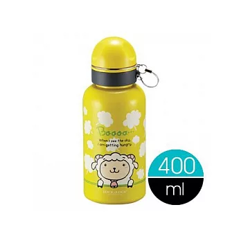『LHC181』樂扣樂扣不鏽鋼童趣水壺400ml-可愛羊