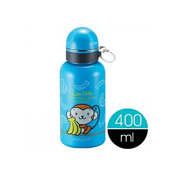 『LHC183』樂扣樂扣不鏽鋼童趣水壺400ml-頑皮猴