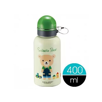 『LHC186』樂扣樂扣不鏽鋼童趣水壺400ml-乖乖熊