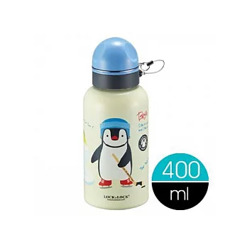 『LHC187』樂扣樂扣不鏽鋼童趣水壺400ml-酷企鵝