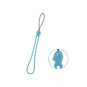 BONE / Fish Strap 糖果鯛魚燒防刮吊繩(藍)藍