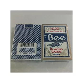 撲克牌 Bee 美國正92橋牌金邊藍色