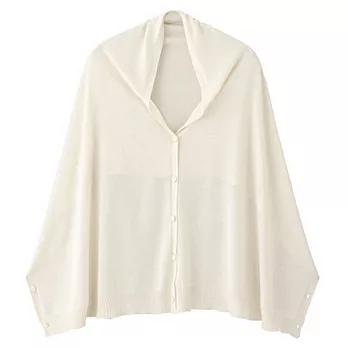 [MUJI 無印良品]嫘縈混絲多用披肩米色