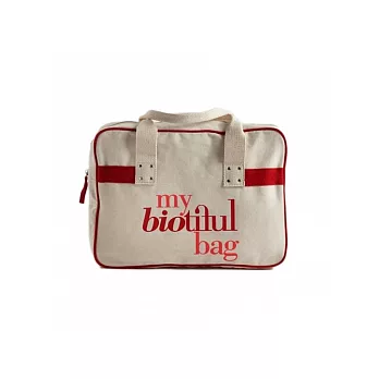 CANDY系列-有機棉Boston Bag-Red