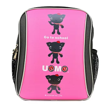 【UNME●小黑貂】超輕量印圖粉色後背書包●3037P
