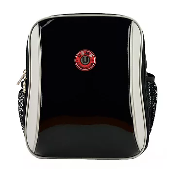 【UNME●小黑貂】超輕量印圖鏡黑色後背書包●3037K