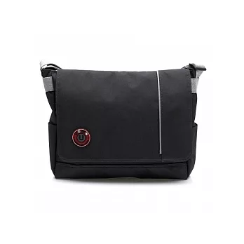 【UNME●小黑貂】簡約風黑色超輕*A4/B4-OK*側背書包●1120K