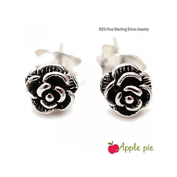 【Apple Pie】維多利亞古典小玫瑰˙925純銀耳環-6mm