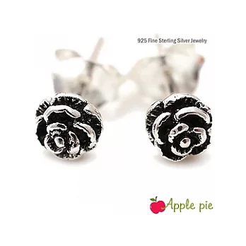 【Apple Pie】維多利亞古典小玫瑰˙925純銀耳環-4mm