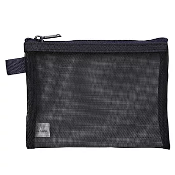 [MUJI 無印良品]尼龍網狀硬袋/小.深藍