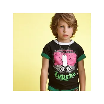 【LOVEDO-艾唯多童裝】音樂旅行 黑搖滾音響短袖T恤-3號