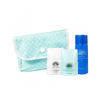 資生堂 ANESSA安耐曬 粉藍溫和全能防曬4件組(超商取貨)