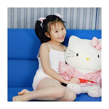 【anny pepe】女童肩帶背心_素面白色_美國精梳純棉_140cm