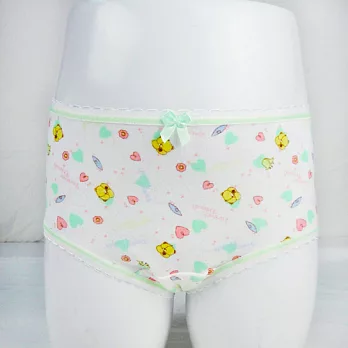 【anny pepe】女童三角內褲_愛心熊米白_涼感木漿棉_100cm