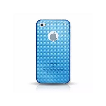 KEYDEX iPhone 4 / 4S 晶鑽保護殼(透明款)-藍色