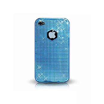 KEYDEX iPhone 4 / 4S 晶鑽保護殼(亮彩款)-藍色