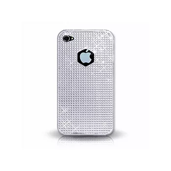 KEYDEX iPhone 4 / 4S 晶鑽保護殼(亮彩款)-銀色