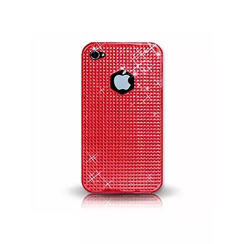 KEYDEX iPhone 4 / 4S 晶鑽保護殼(亮彩款)-桃紅色