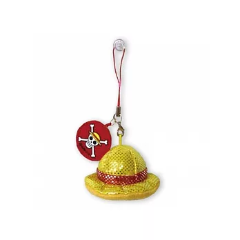 海賊王/航海王系列閃亮帽子螢幕擦吊飾。魯夫