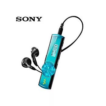 SONY Walkman數位隨身聽4GB(NWZ-B173F)送豆豆耳機(靚酷藍)