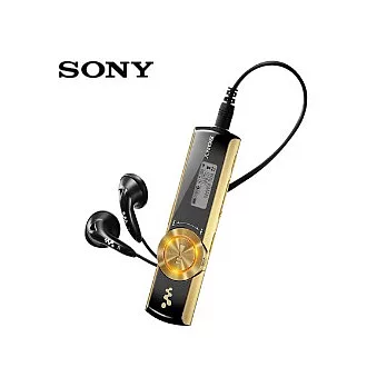 SONY Walkman數位隨身聽4GB(NWZ-B173F)送豆豆耳機(耀動金)