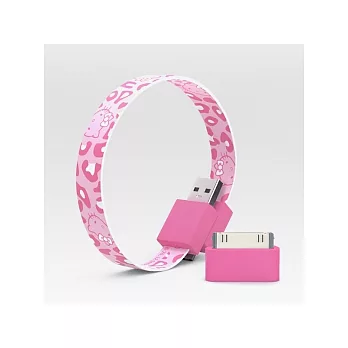 Mohzy環型USB與APPLE傳輸線(Hello Kitty粉紅豹)