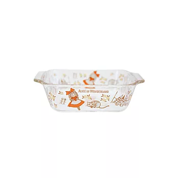 Shinzi Katoh 耐熱彩繪玻璃烤盤-艾莉絲夢遊仙境