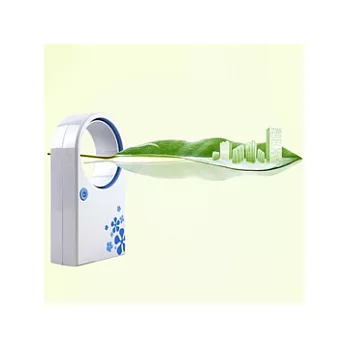 迷你手持無葉風扇USB電池2用-綠