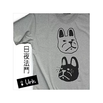 ：Urb.【日夜法鬥】男/灰/T恤/M
