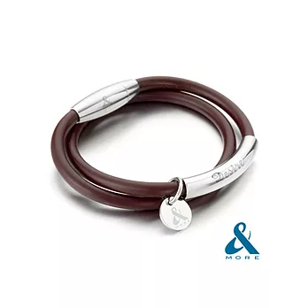 【＆MORE】愛迪莫『Desire渴望』超濃鍺鈦手環(魅力棕32cm)