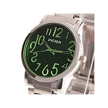 Bethoven 甜蜜宣言 彩玻潮選個性腕錶-綠