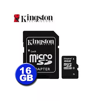 Kingston MicroSDHC Class10 記憶卡 16GB