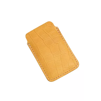 JTL iPhone4/4S 純手工天然小牛皮鱷魚紋保護套_淡威士忌