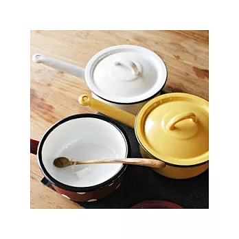 Emalia Olkusz 琺瑯片手鍋（象牙白）