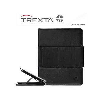 Trexta Rotating Folio New iPad/iPad2 土耳其精品級旋轉真皮皮套 黑