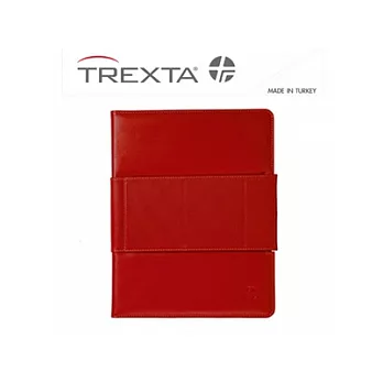 Trexta Rotating Folio New iPad/iPad2 土耳其精品級旋轉真皮皮套 紅色