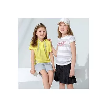 百事特童裝e店【FILA】抓皺牛仔短裙(黑-120)