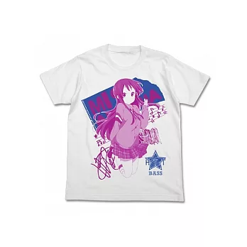 電影《K-on! 輕音部》秋山澪造型T恤 白 XL--Cospa出品