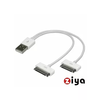 iPhone/ iPod USB二合一充電傳輸線-雙頭