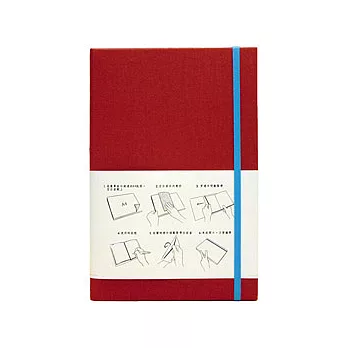 ecobook 回收紙筆記夾-楓紅