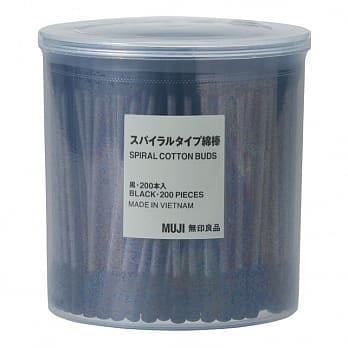 [MUJI 無印良品]棉棒(黑色)/200支